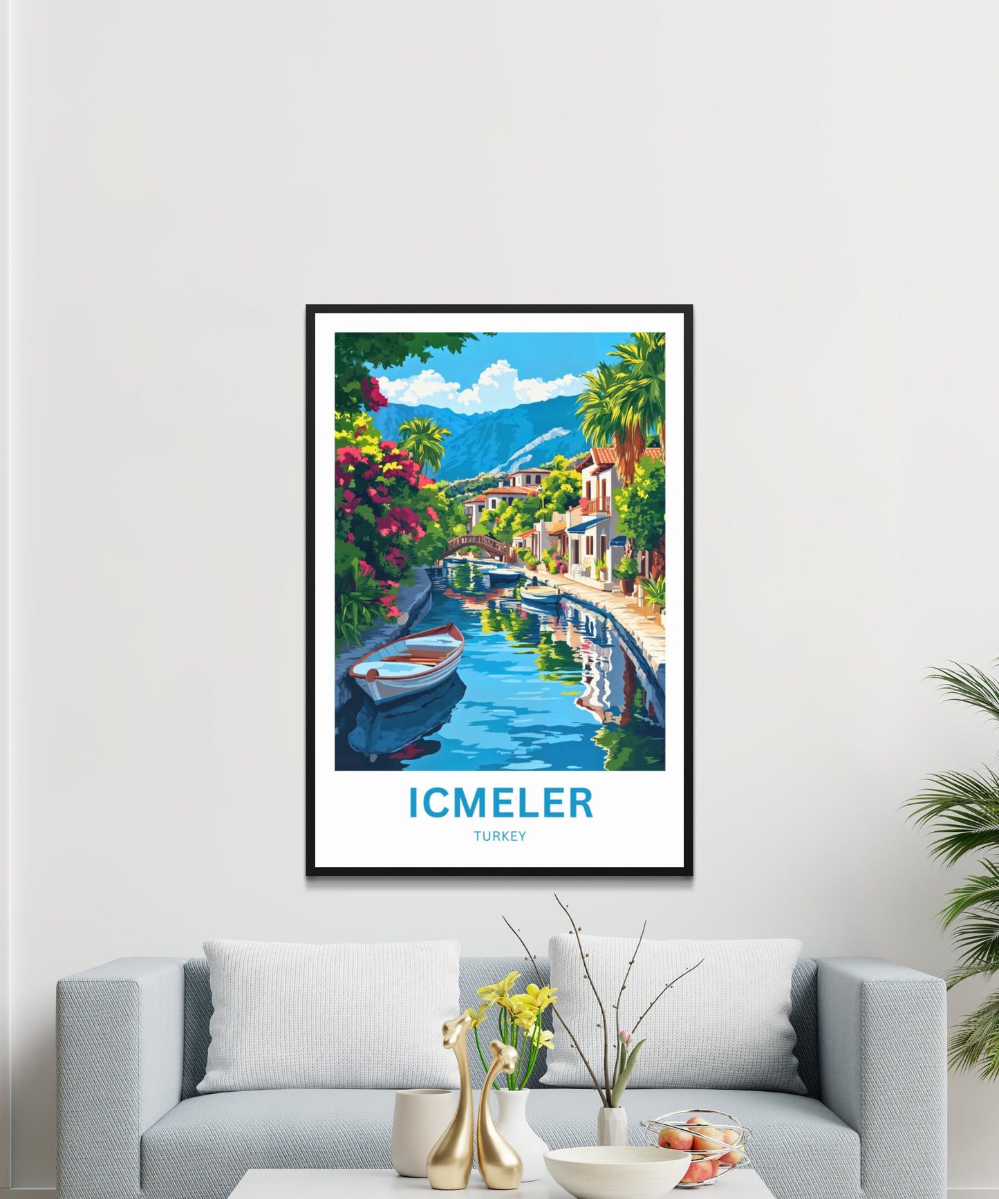 Içmeler Travel Poster- Mesmerizing Relaxing Beach