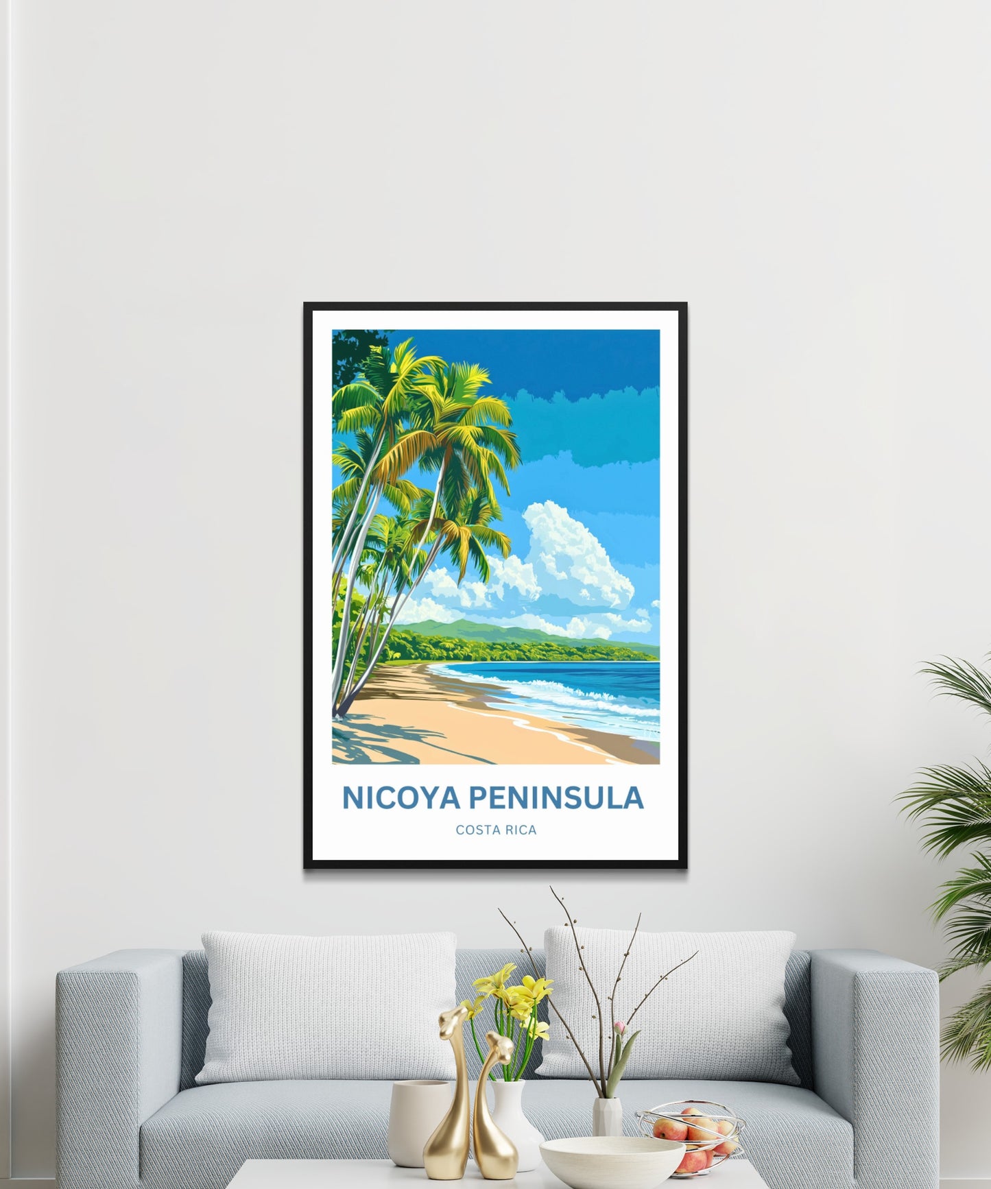 Nicoya Peninsula Travel Poster  - Mesmerizing Waters and Natures of Costa Rica
