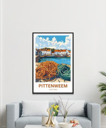 Pittenweem Travel Poster - Scotland’s Hidden Harbor