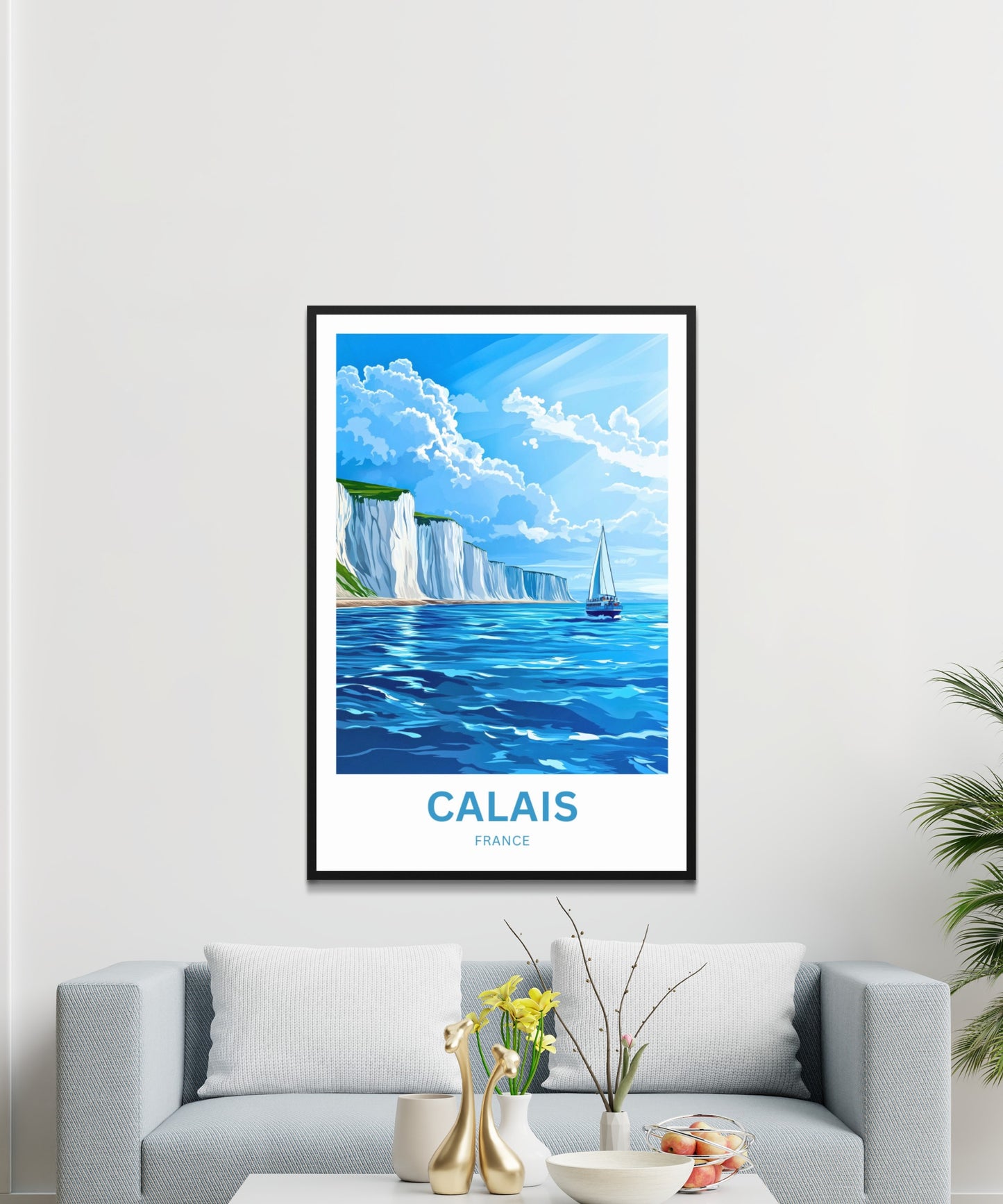 Calais Travel Poster - Blue Seas