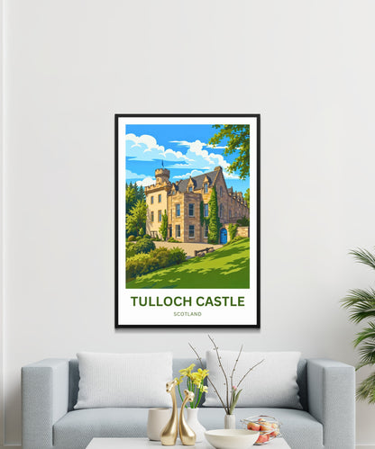 Tulloch Castle Travel Poster - Dingwall