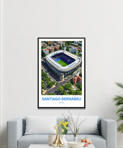 Santiago Bernabéu Stadium Travel Poster