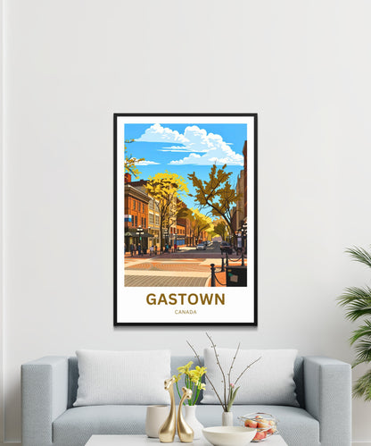 Gastown Travel Poster - City Street
