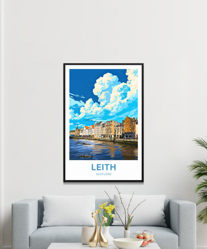 Leith Travel Poster - Edinburgh’s Waterfront Gem