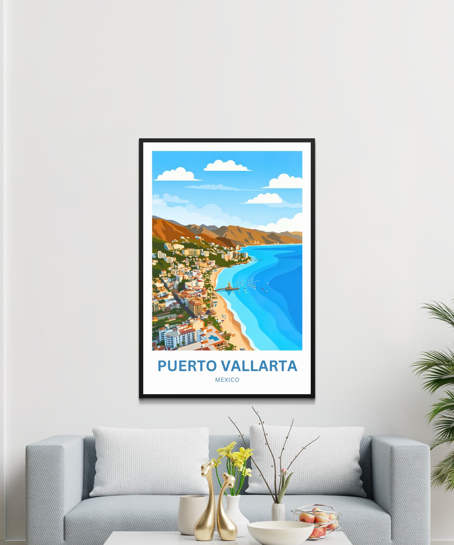Puerto Vallarta  Travel Poster - Spirit of Mexico