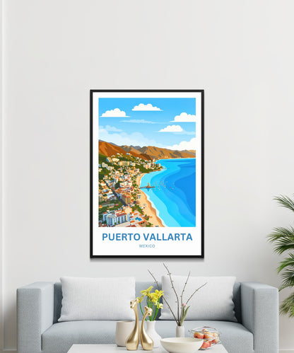 Puerto Vallarta  Travel Poster - Spirit of Mexico