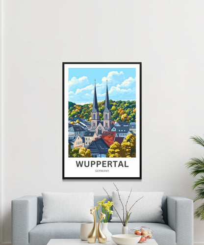 Wuppertal Travel Poster- Germany Urban Elegance