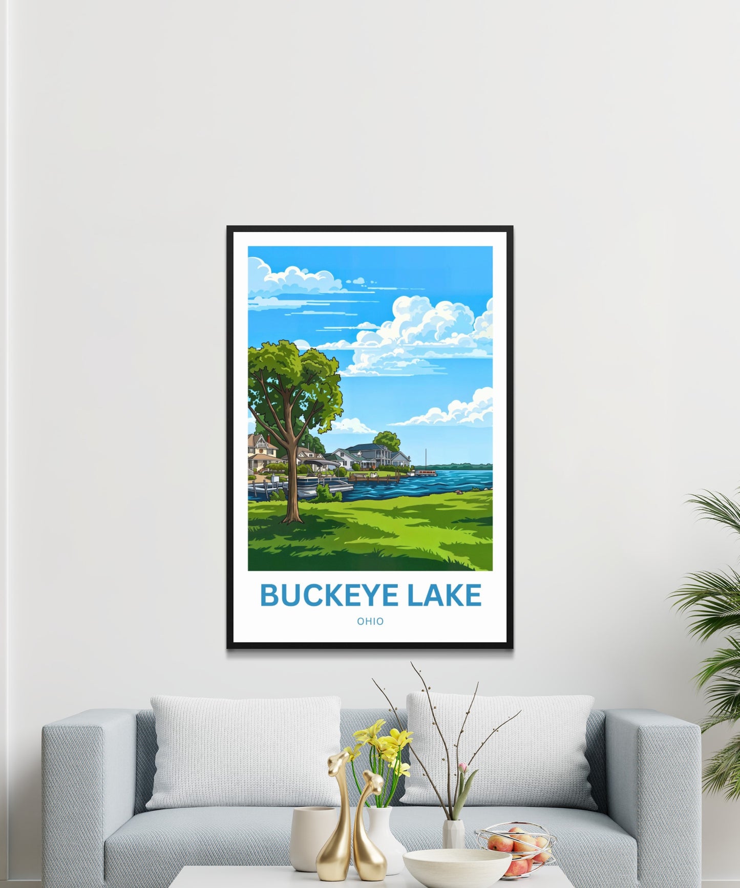 Buckeye Lake Travel Poster -  Ohio