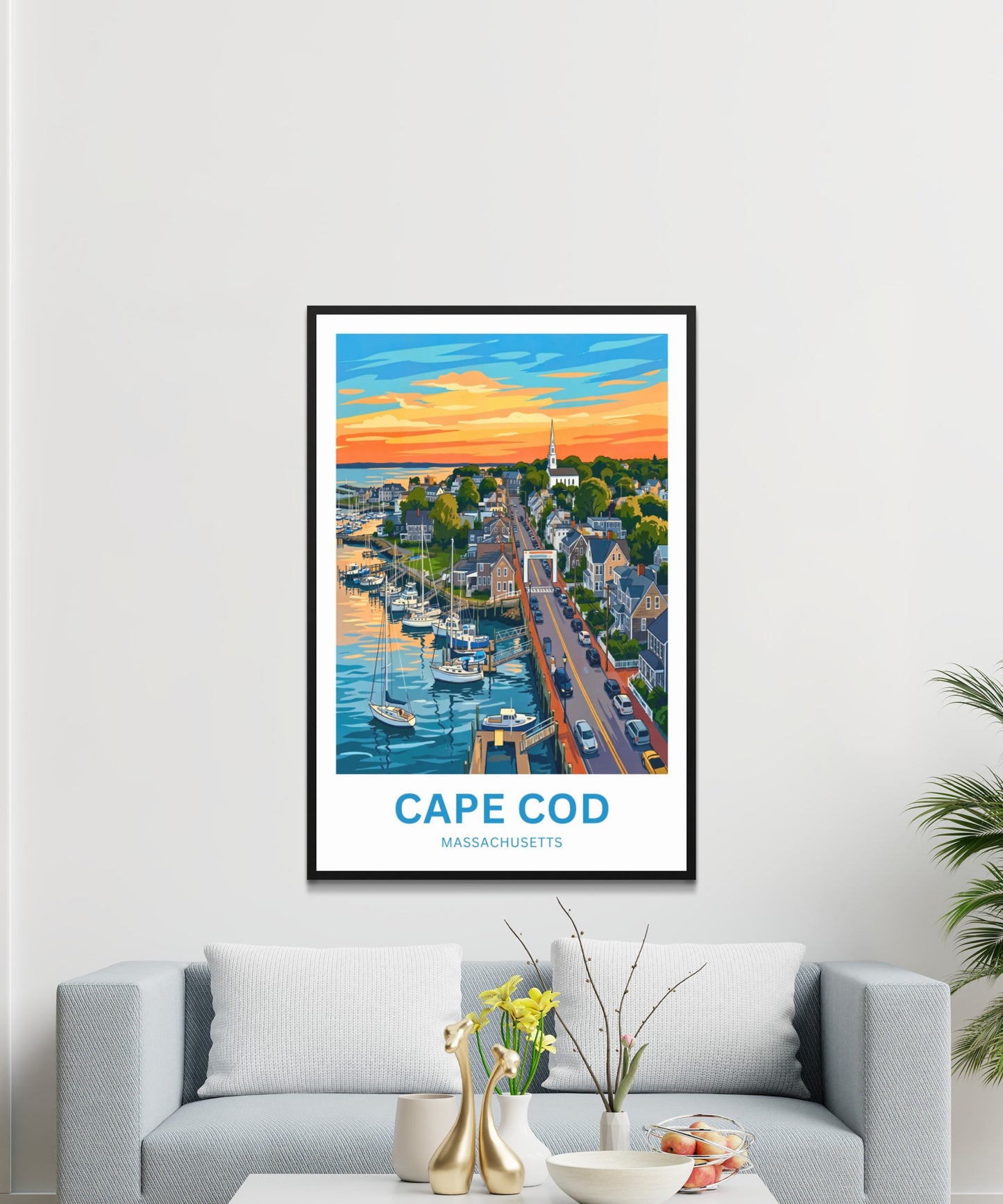 Cape Cod Travel Poster - Timeless Coastal Beauty