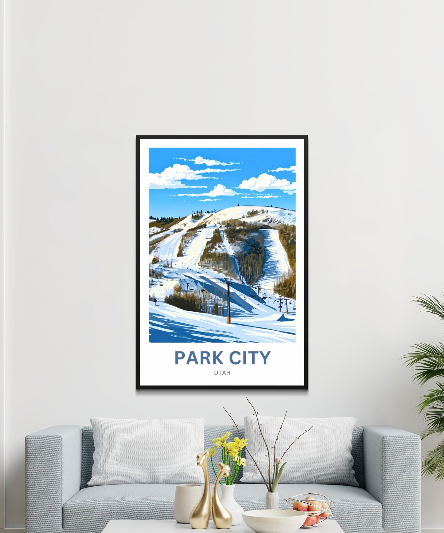 Park City Travel Poster - Ski Resort