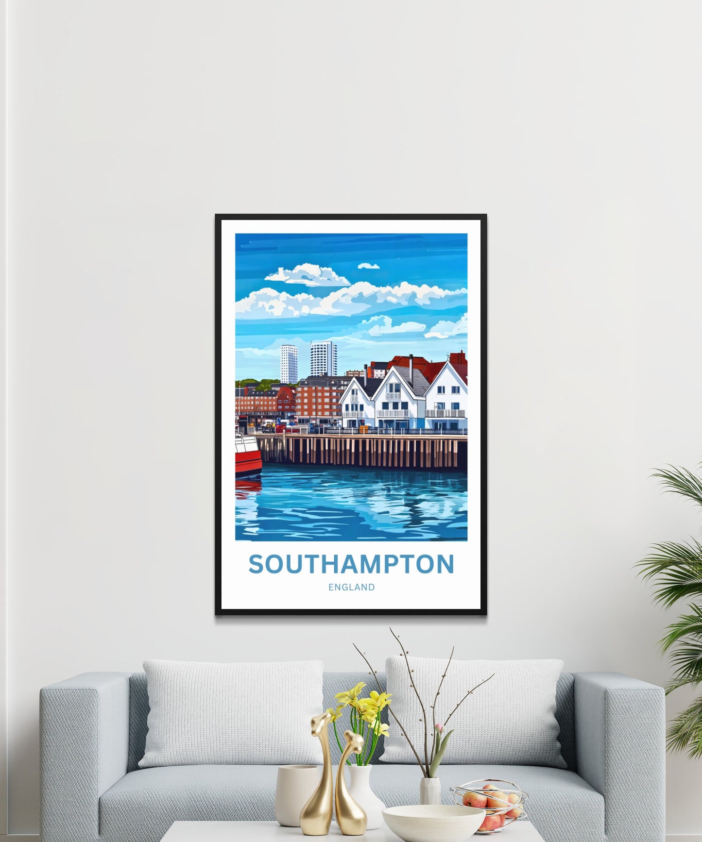 Southampton Travel Poster- Gateway to the Sea England