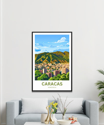 Caracas Travel Poster - Valley