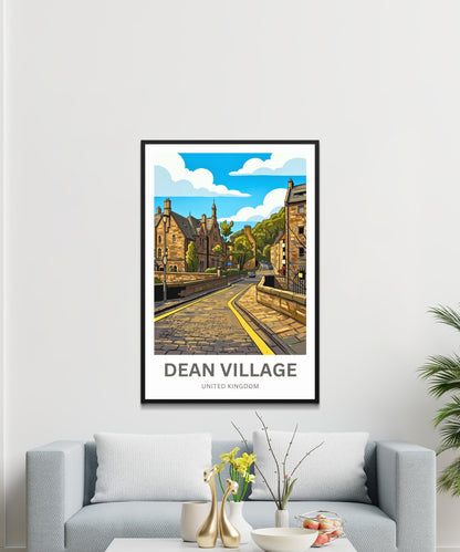Dean Village Travel Poster - Edinburgh’s Quiet Side