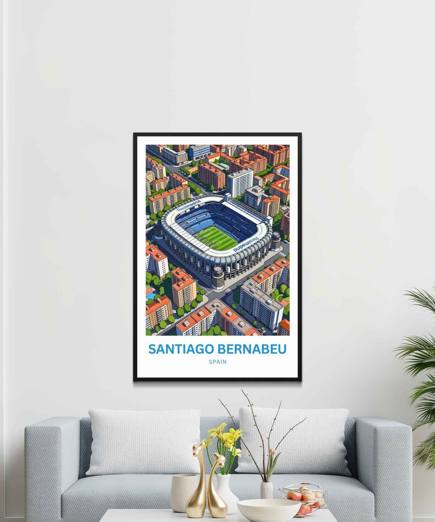 Santiago Bernabéu Stadium Travel Poster - Football Royalty