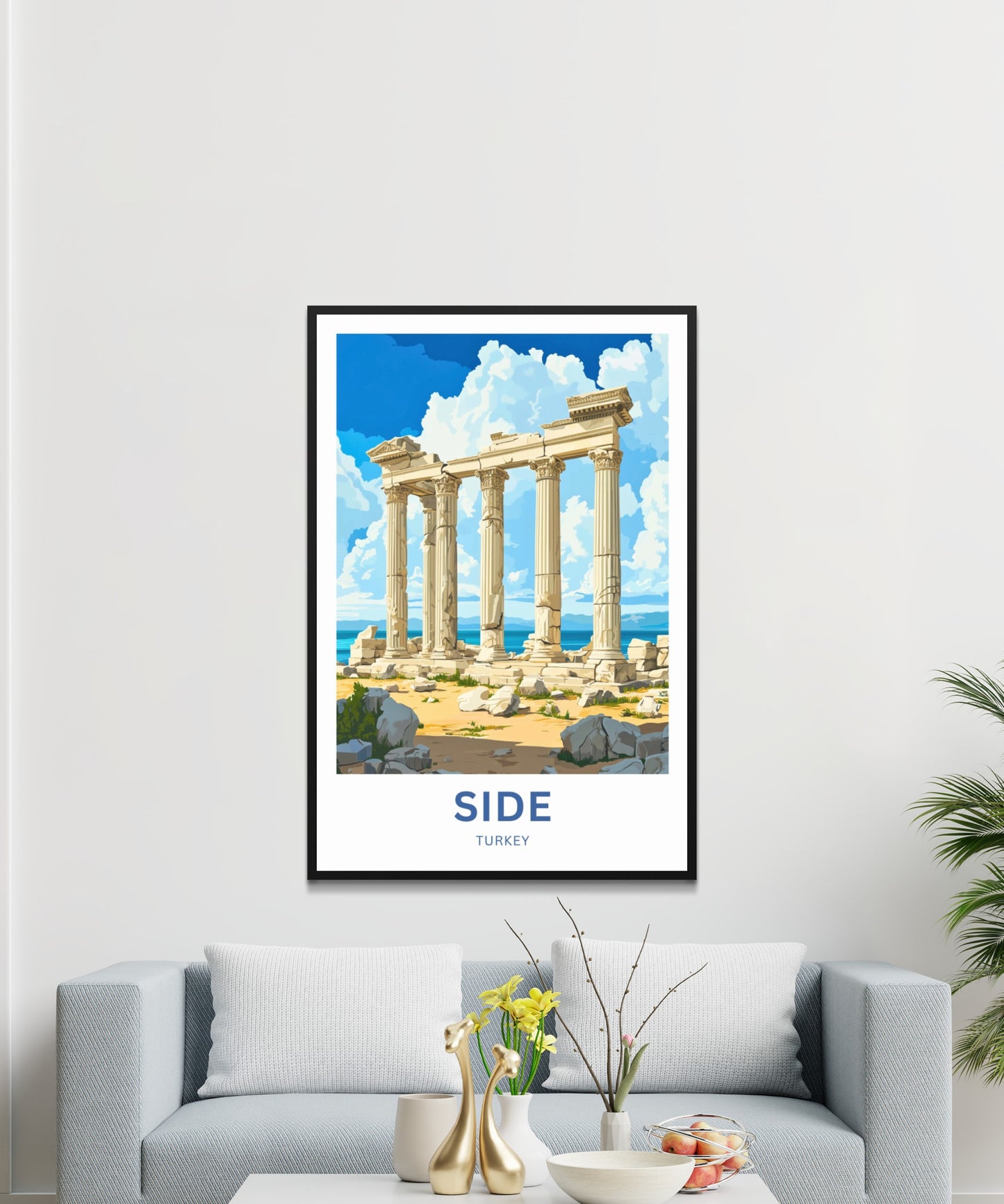 Side, Turkey Travel Poster - Gateway to the Mediterranean