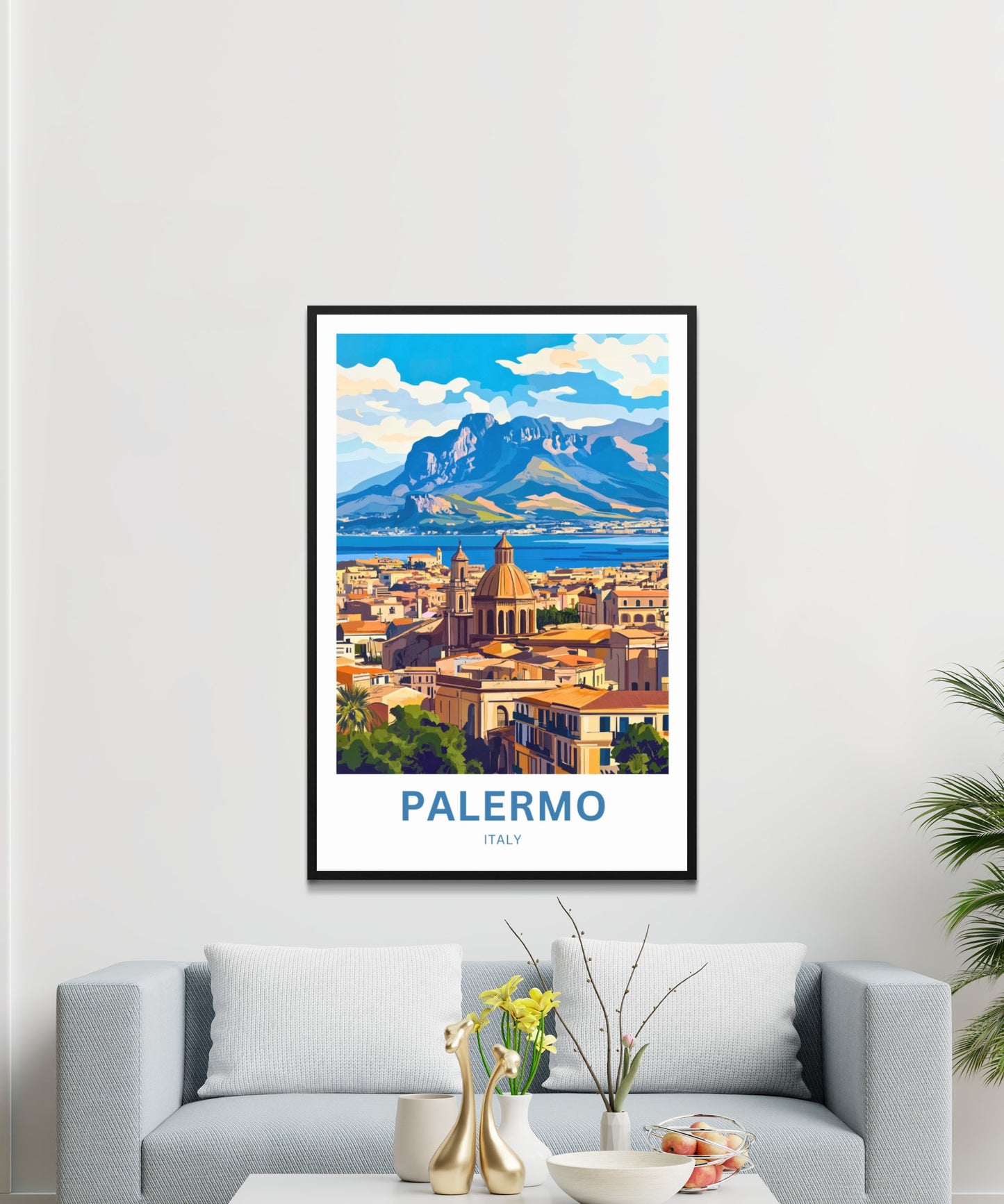 Palermo Travel Poster- Heart of Sicily