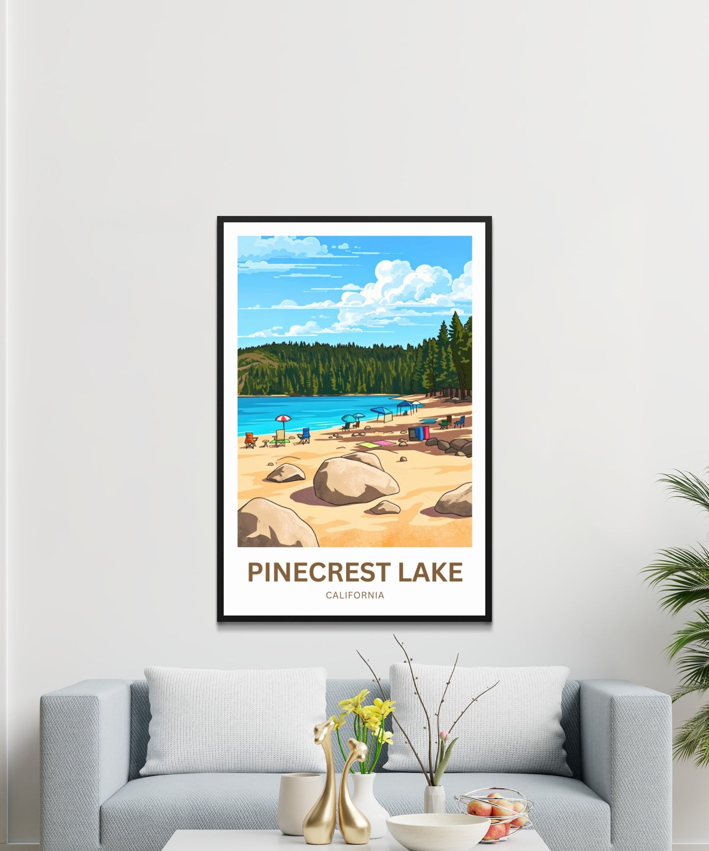 Pinecrest Lake Travel Poster