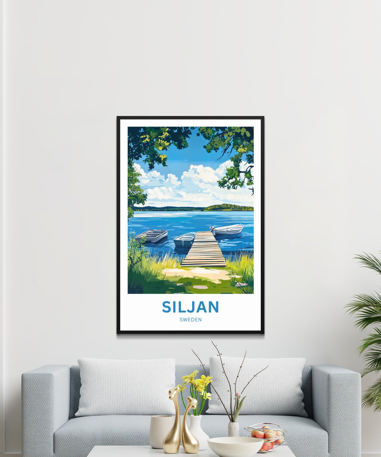 Lake Siljan Travel Poster - Sweden's Timeless Lake