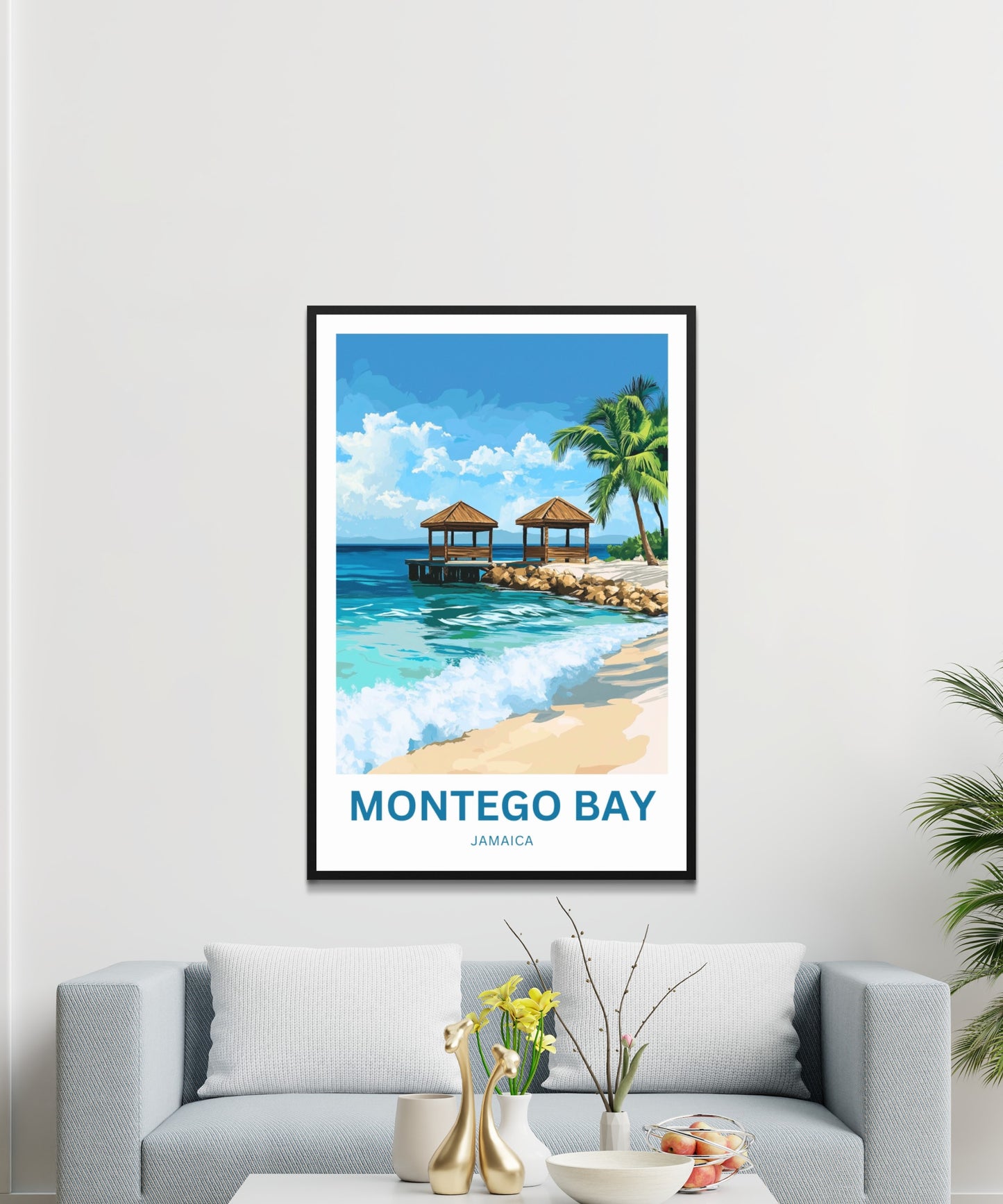 Montego Bay Travel Poster - Bay Horizon – Blue Beyond