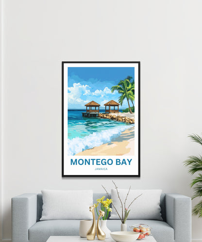 Montego Bay Travel Poster - Bay Horizon – Blue Beyond