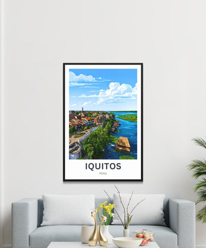 Iquitos Travel Poster - Colonial Architecture