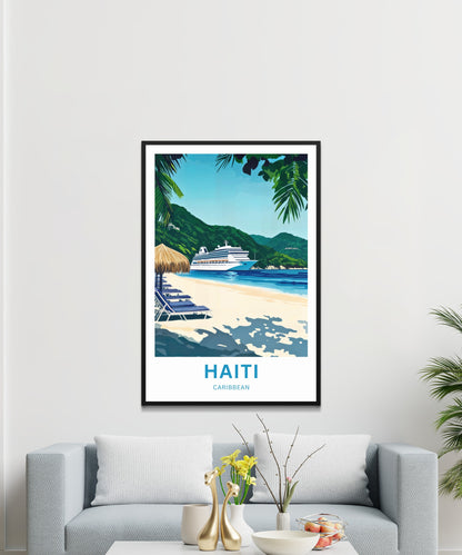 Haiti Travel Poster - Dockside Dreams