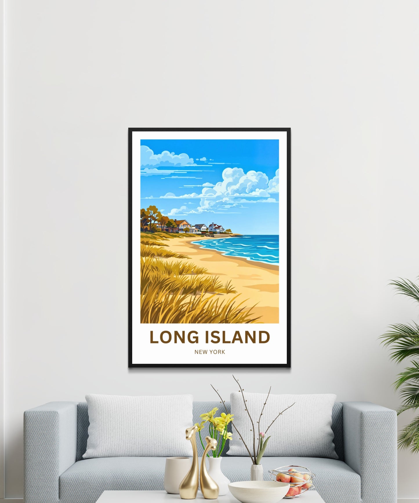 Long Island Travel Poster -  Coastal Bliss