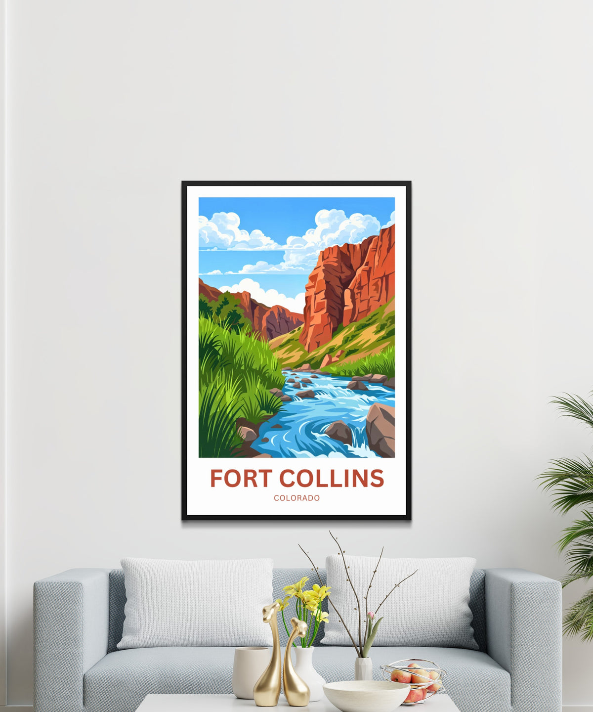 Fort Collins, Colorado Travel Poster - Colorado