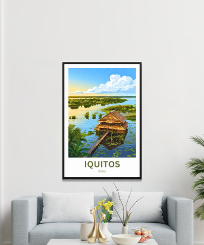 Iquitos Travel Poster - Amazon Spirit
