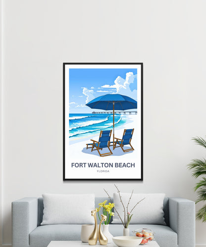 Fort Walton Beach Travel Poster