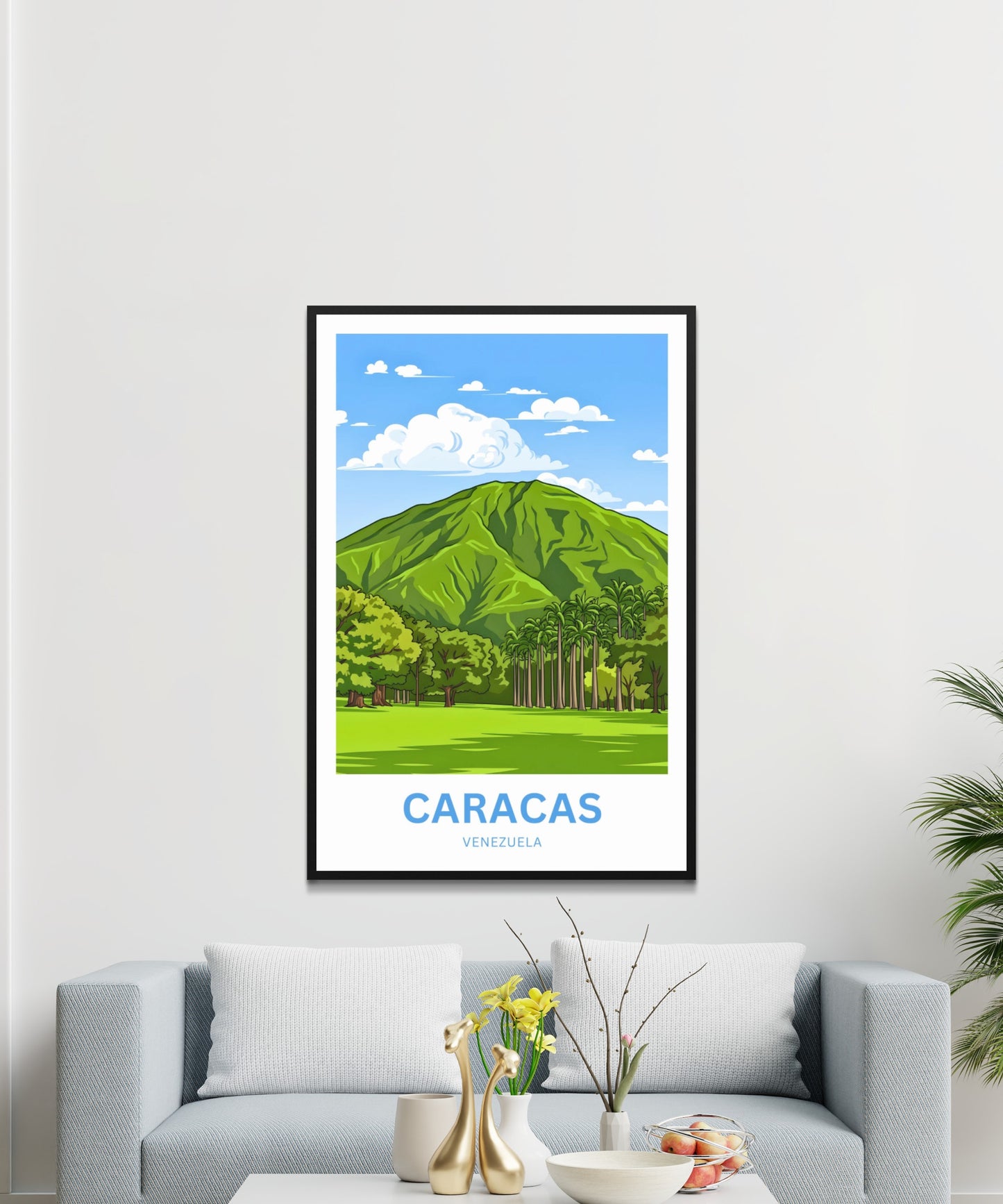 Caracas Travel Poster - Waraira Repano Overlook