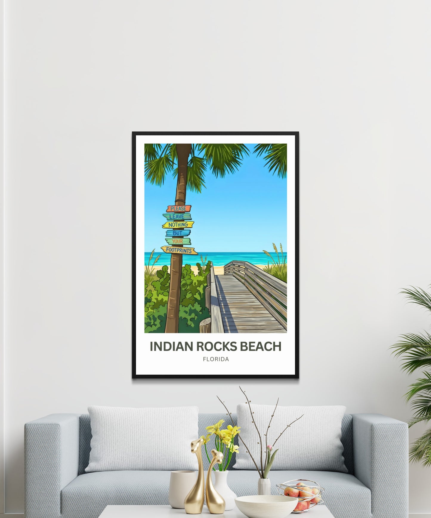 Indian Rocks Beach, Florida Travel Poster - Relaxing View