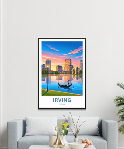 Las Colinas Irving, Texas Travel Poster