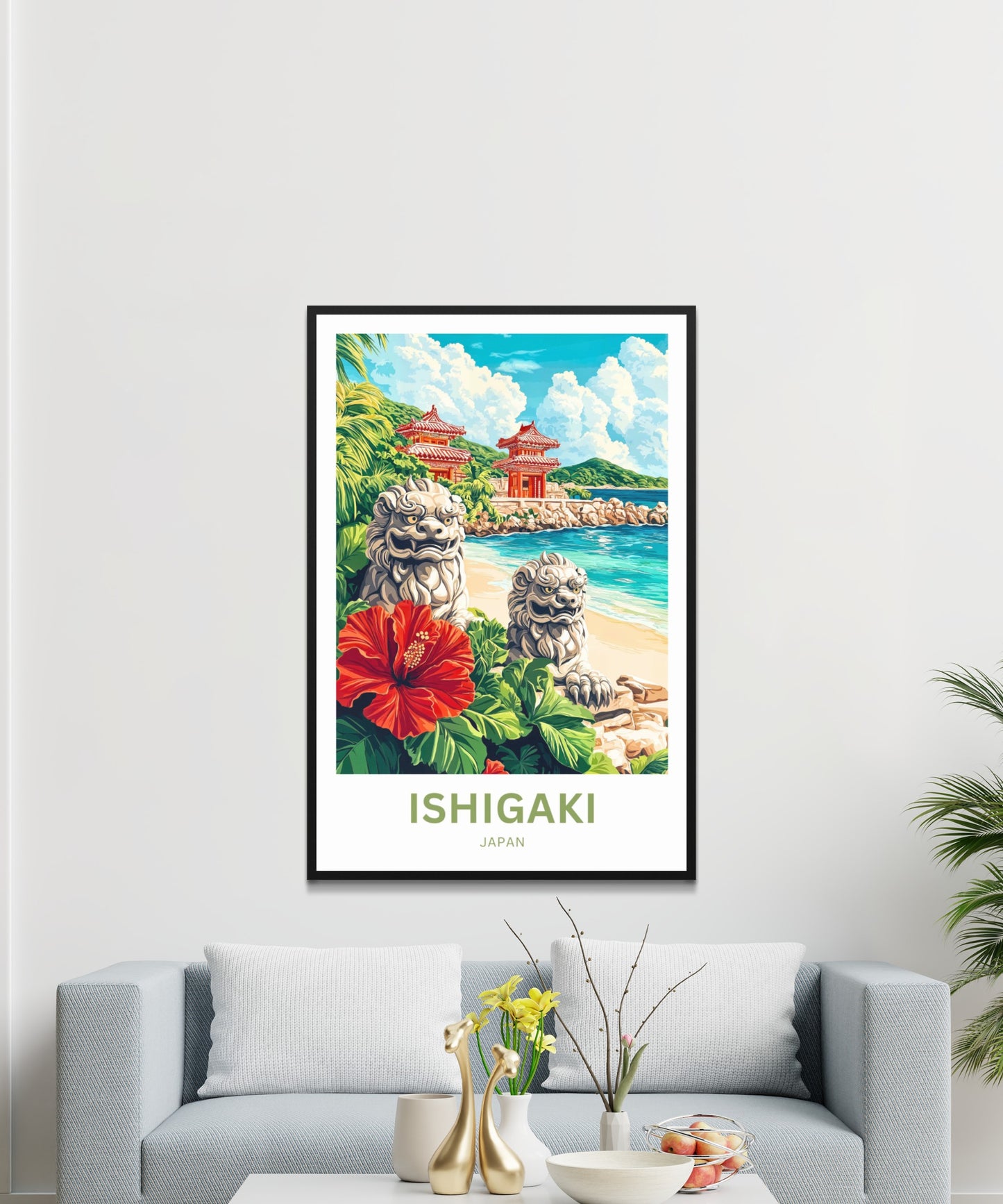 Ishigaki Travel Poster - Guardians of the Island Breeze