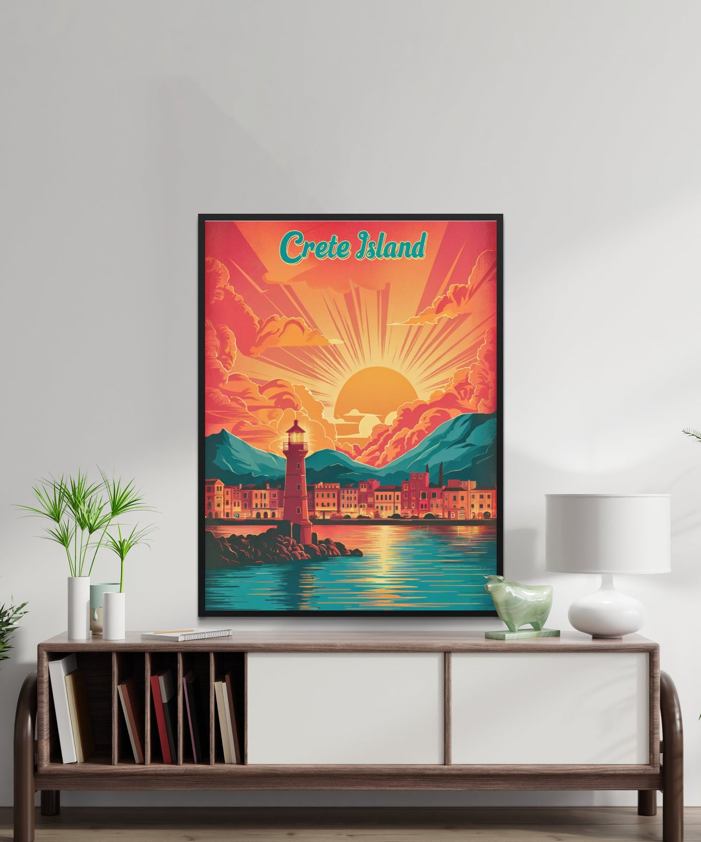 Crete Vintage Travel Poster