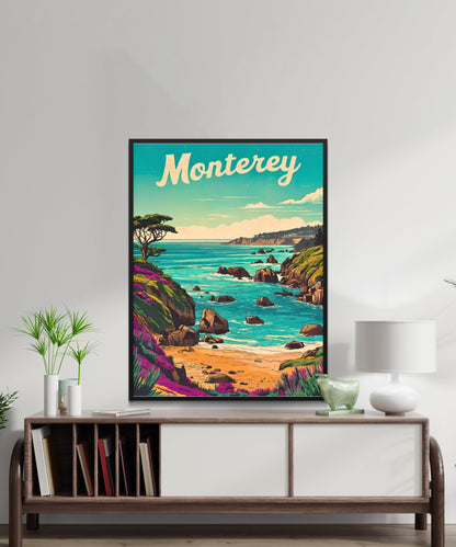 Monterey Vintage Travel Poster