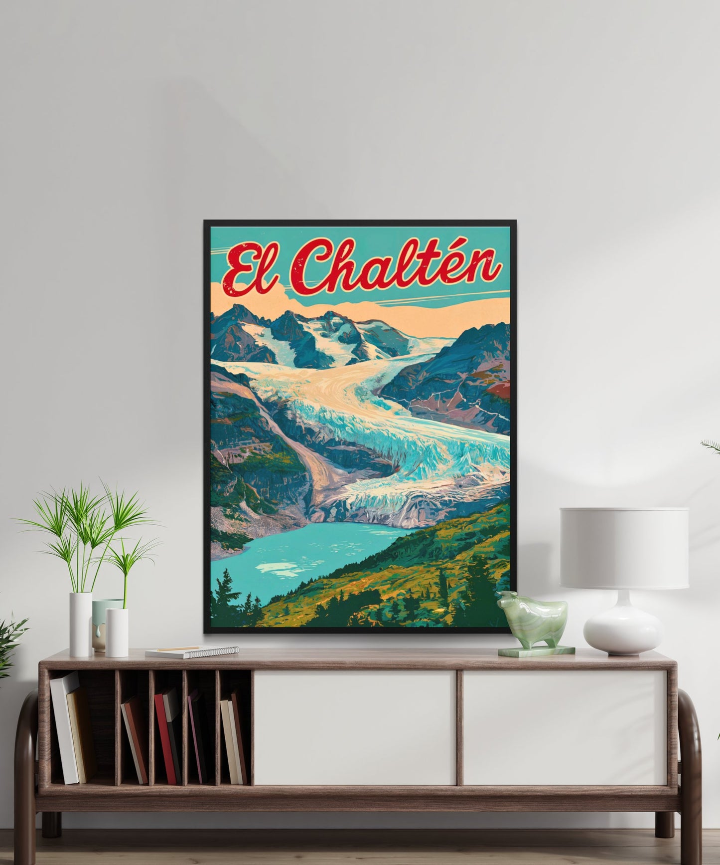 El Chaltén Travel Poster - Stunning Gateway to Patagonia's Peaks