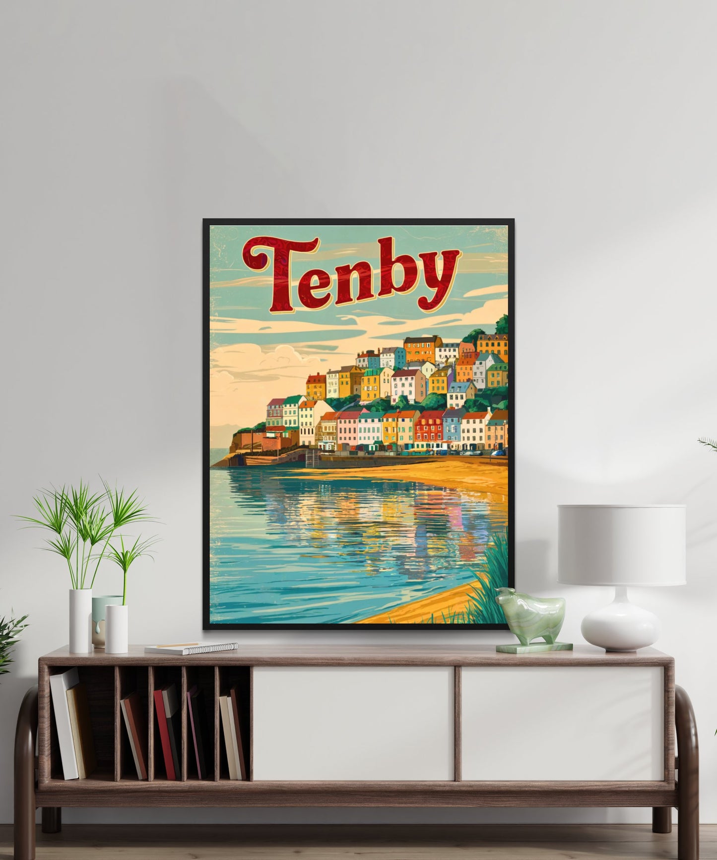 Tenby Vintage Travel Poster - Jewel of the Welsh Coast