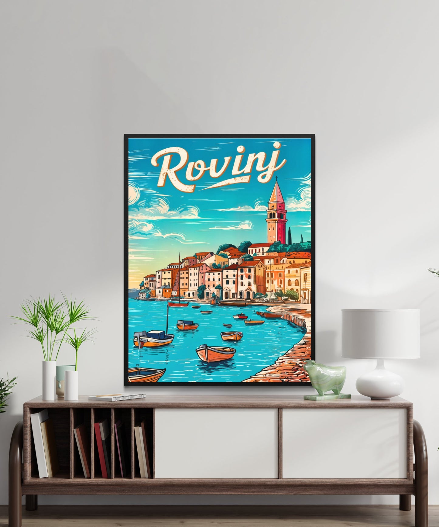 Rovinj, Vintage Travel Poster - The Pearl of the Adriatic