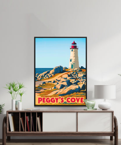 Peggy’s Cove Vintage Travel Poster - Canada