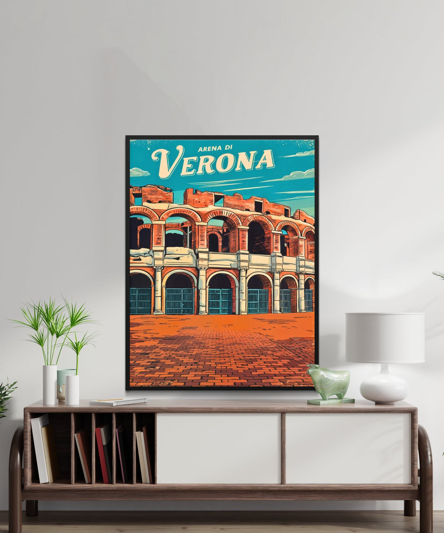 Verona, Italy Vintage Travel Poster - Italy's Historical Site