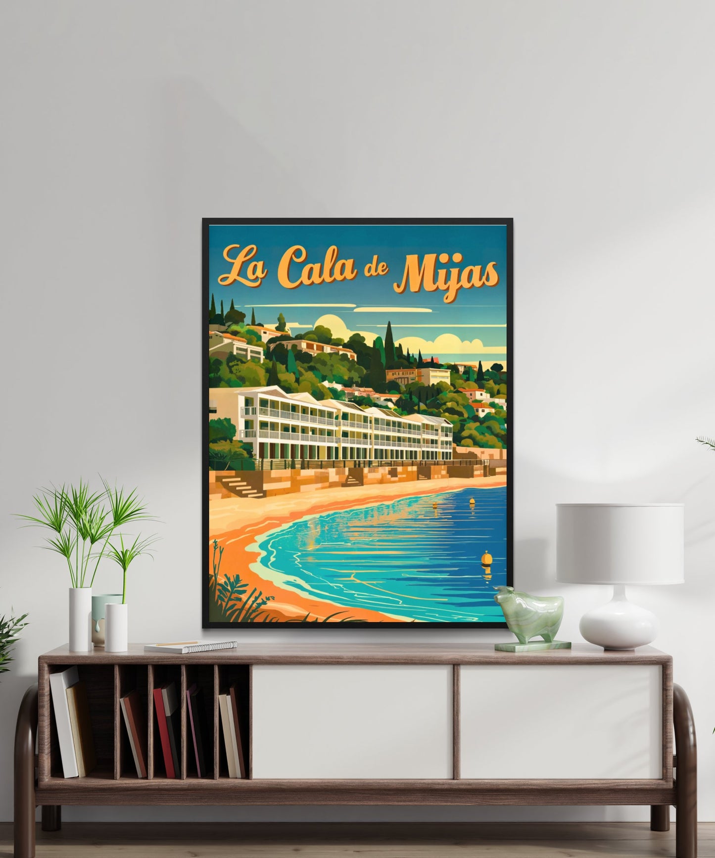 La Cala de Mijas Vintage Travel Poster - Mediterranean Escape