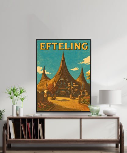Efteling Vintage Travel Poster - Dreams and Dutch Legends