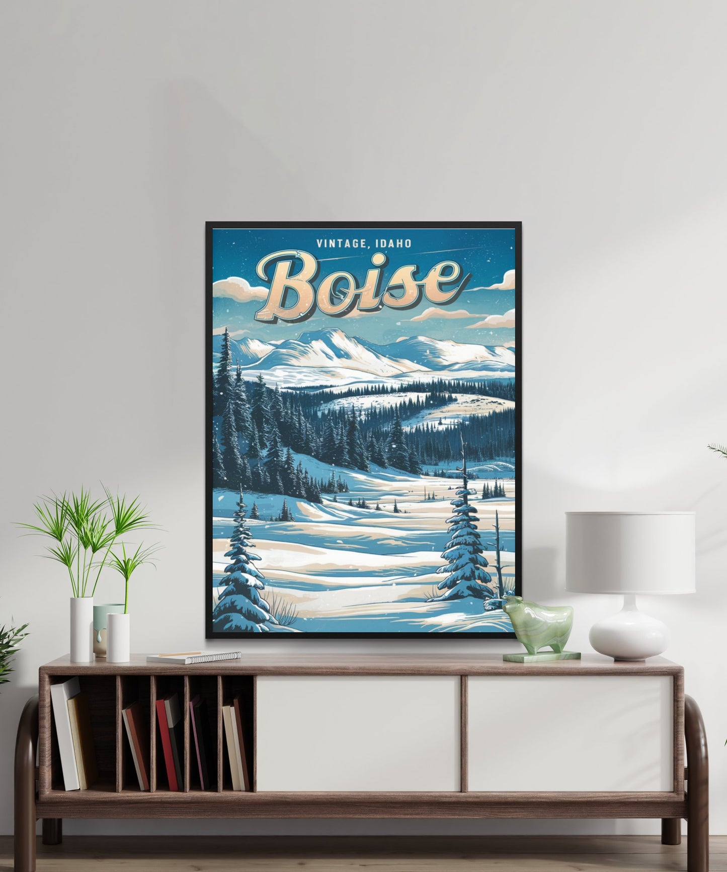 Boise Vintage Travel Poster - Vibrant Outdoor Adventures