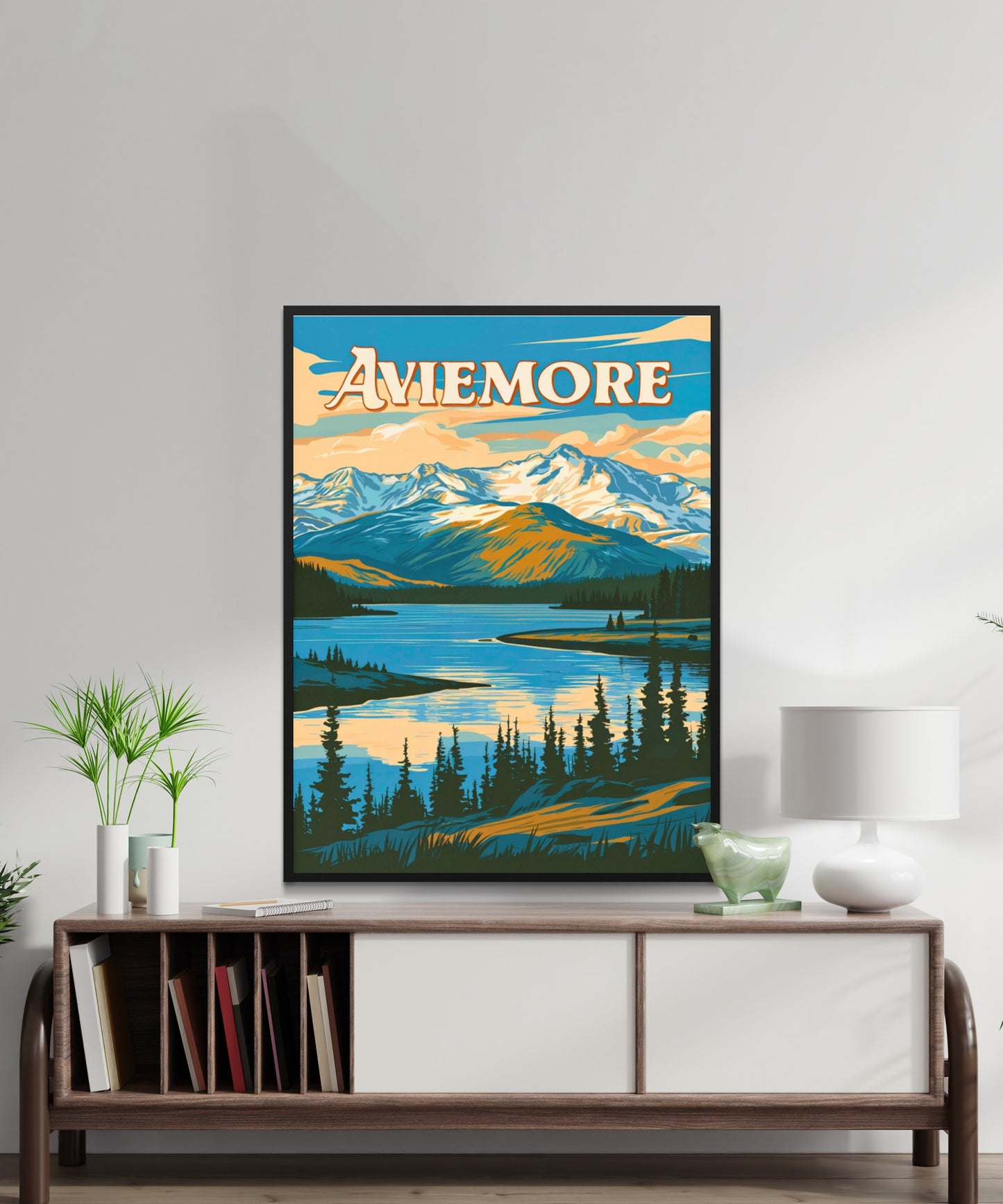 Aviemore Vintage Travel Poster - Nature’s Highland Gem