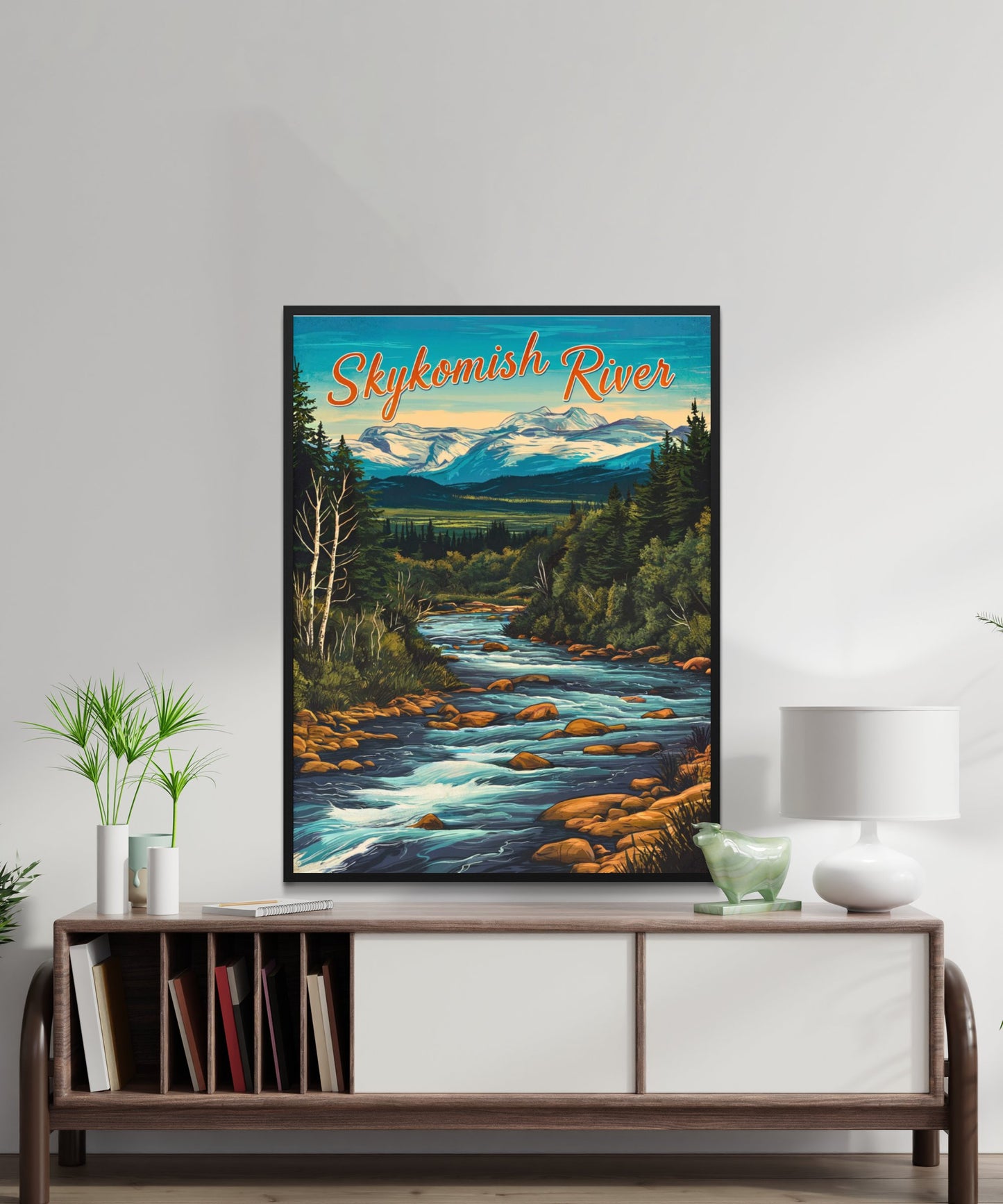 Skykomish River Vintage Travel Poster