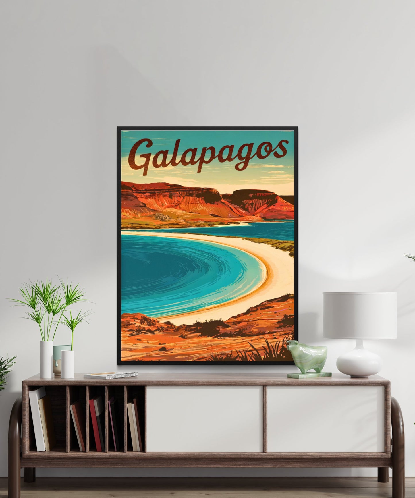 Galapagos Vintage Travel Poster