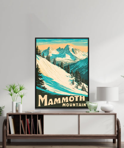 Mammoth Mountain Vintage Travel Poster