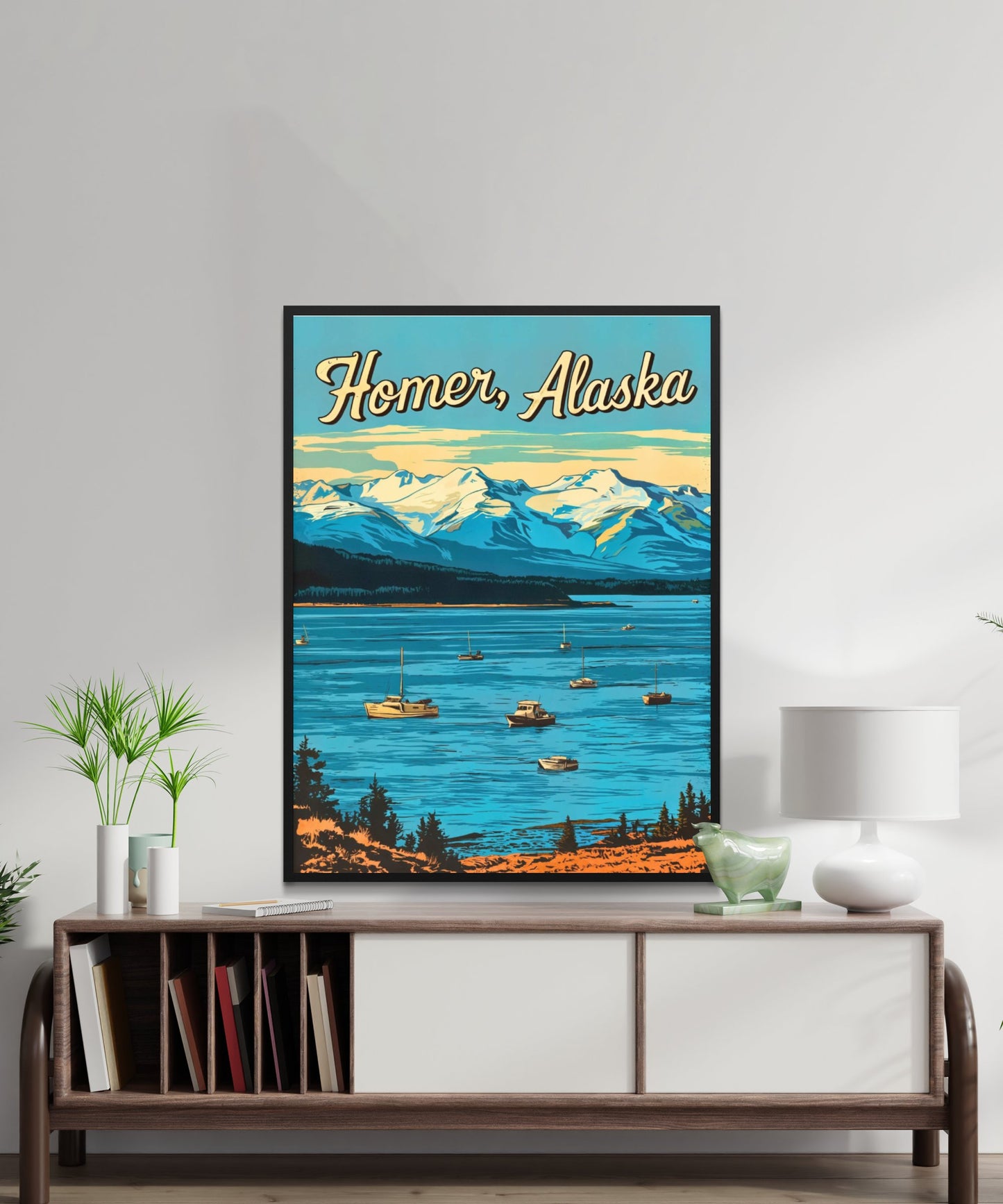 Homer Vintage Travel Poster - Alaska