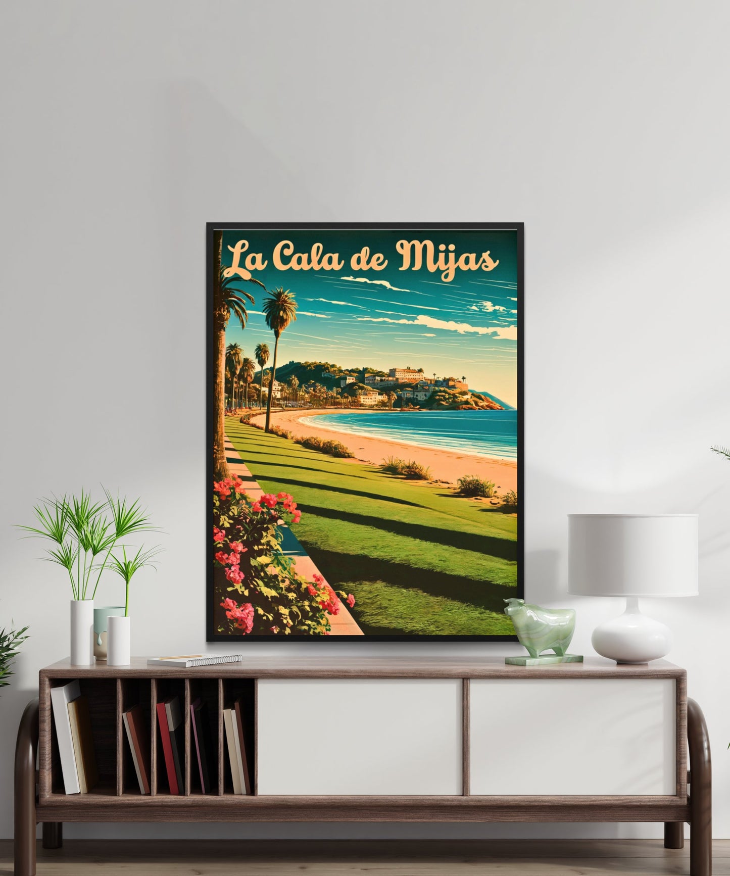 La Cala de Mijas Vintage Travel Poster - Coastal Days in Mijas